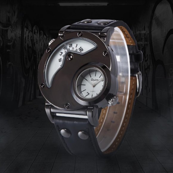 Men's Unique Analog Watch Waterproof Fashion Dress Quartz Wrist Watch Model 9591 - Picture 7 of 7